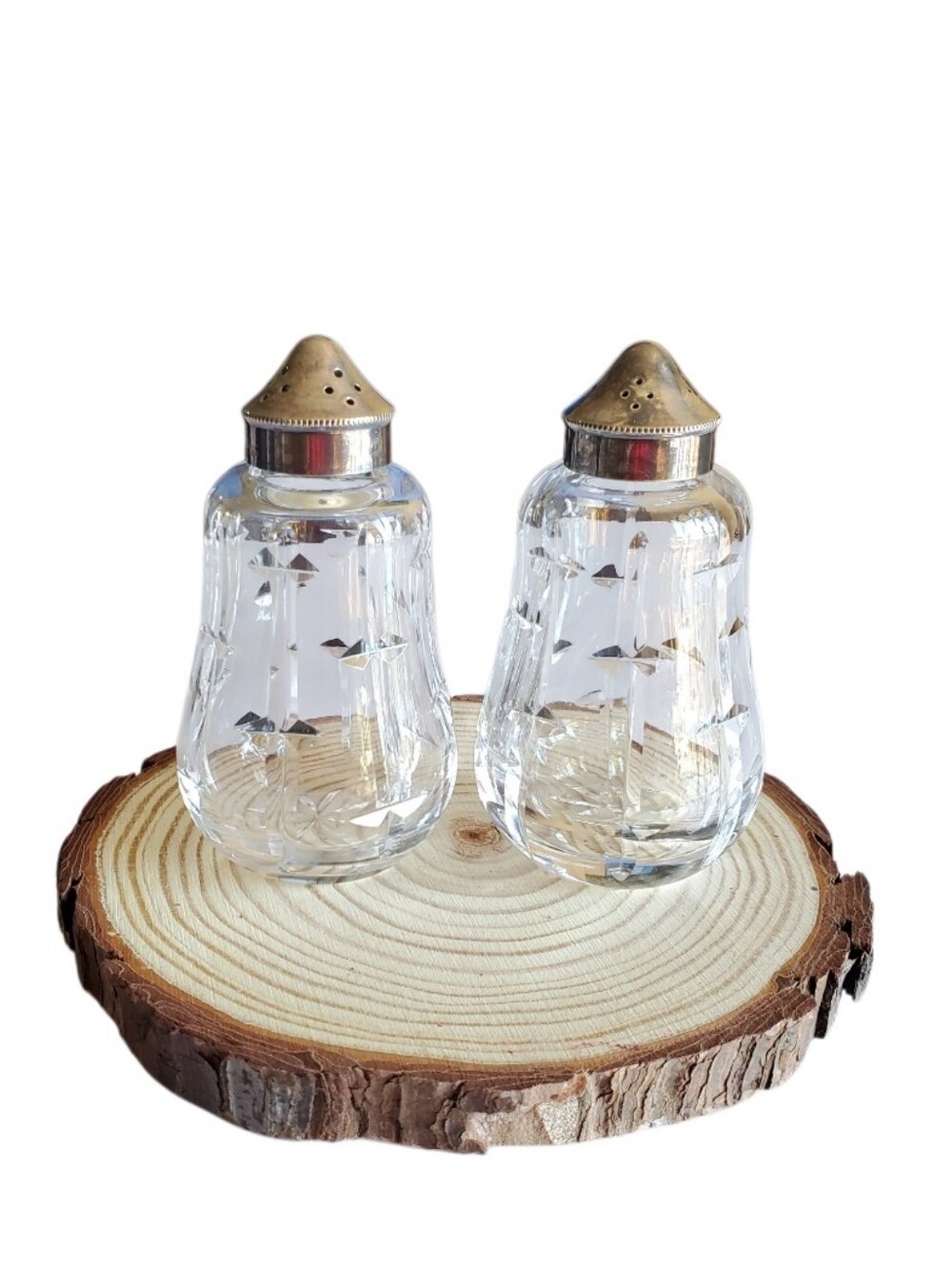 Vtg. Waterford Crystal Salt & Pepper Shakers